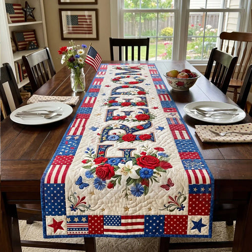 Liberty Honor Quilted Table Runner