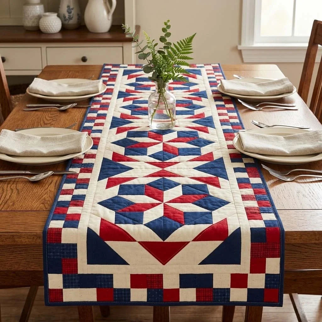 Liberty Ladder Quilted Table Runner
