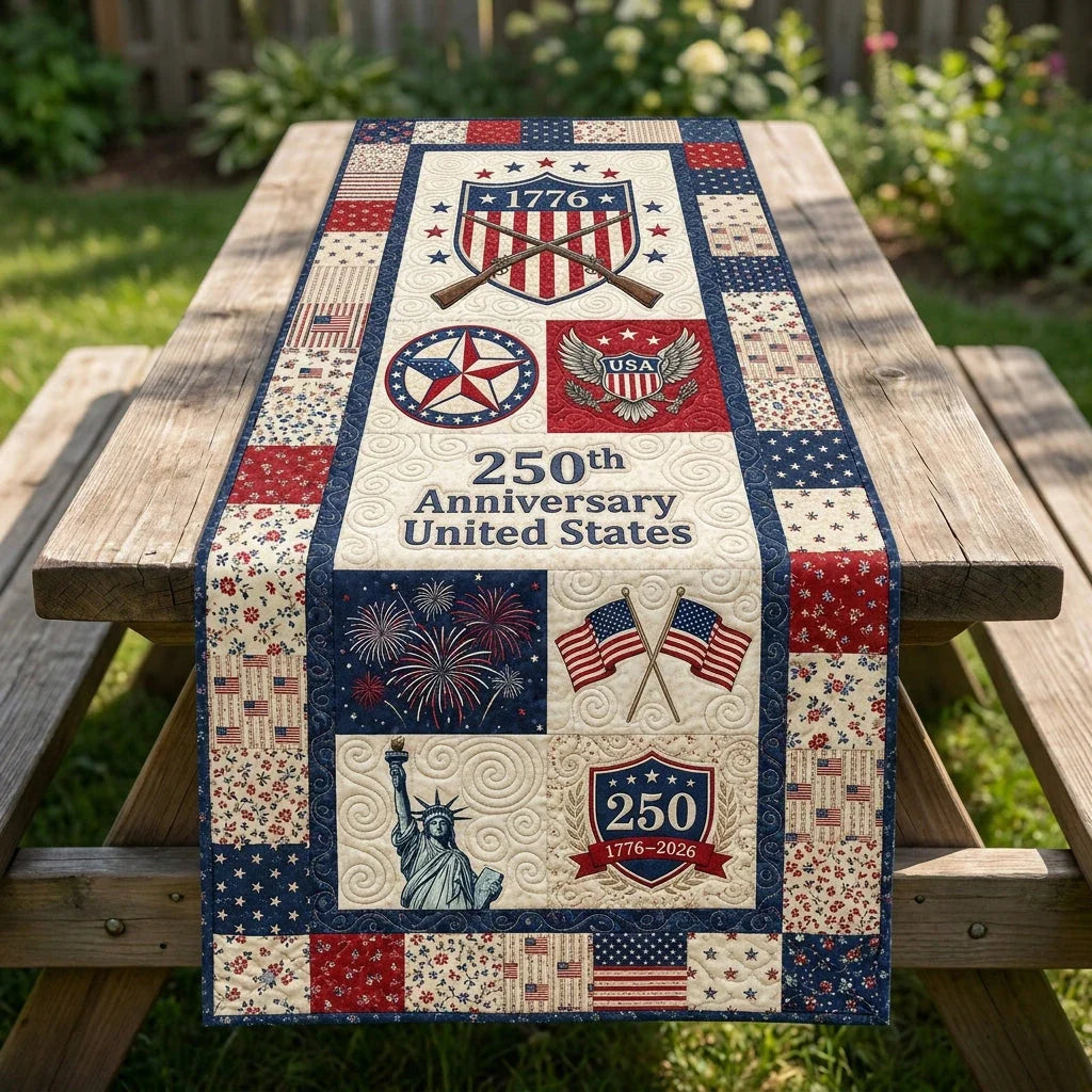 Liberty Patchwork Quilted Table Runner