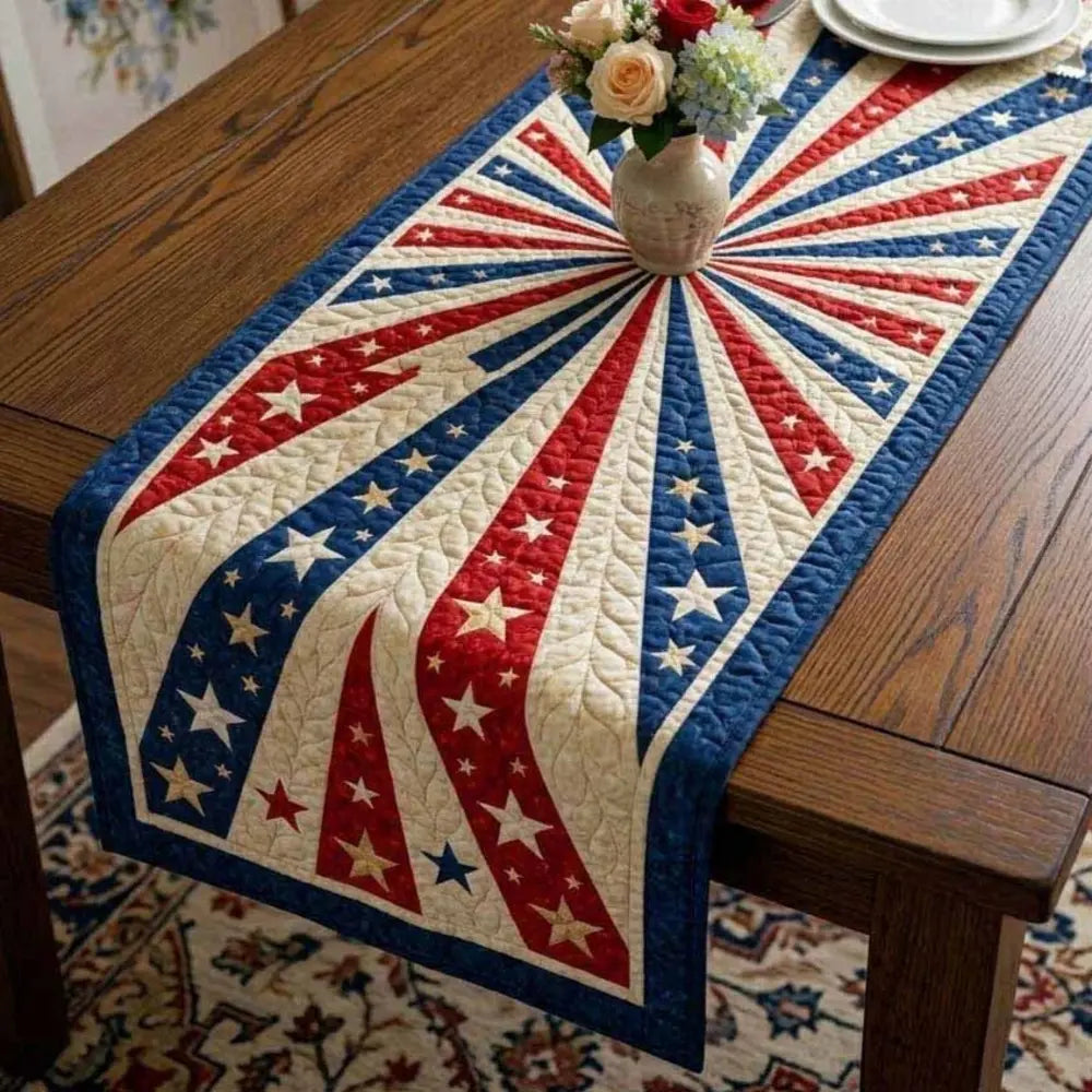 Liberty Rays Quilted Table Runner