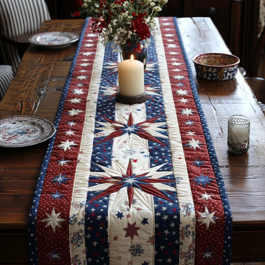 Liberty Stitch Quilted Table Runner