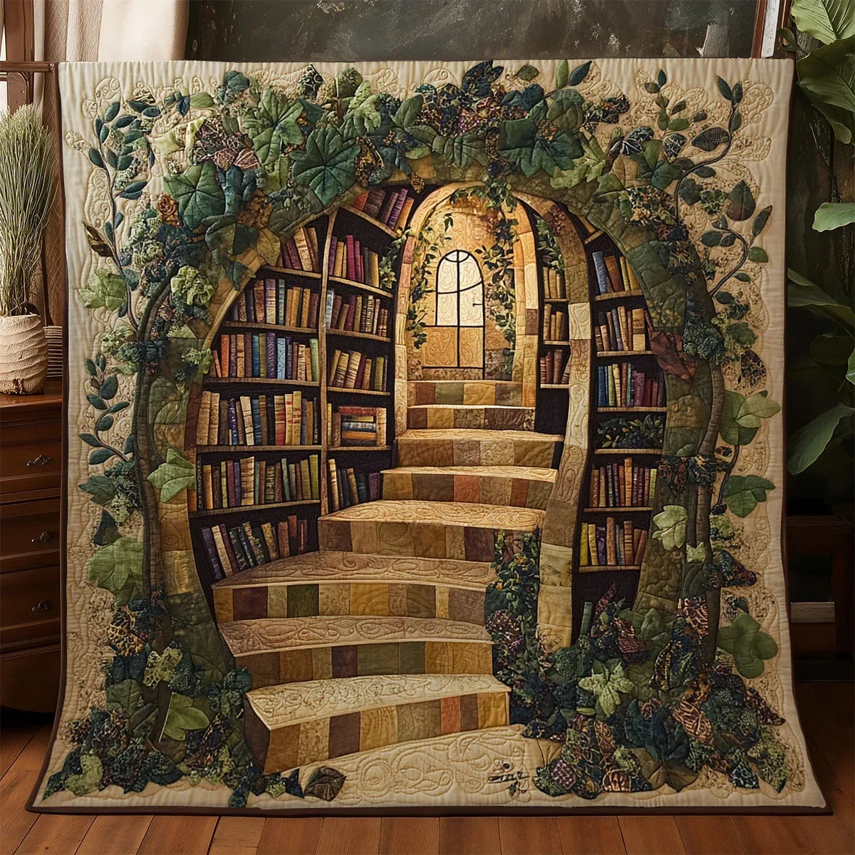 Library Quilt Blanket