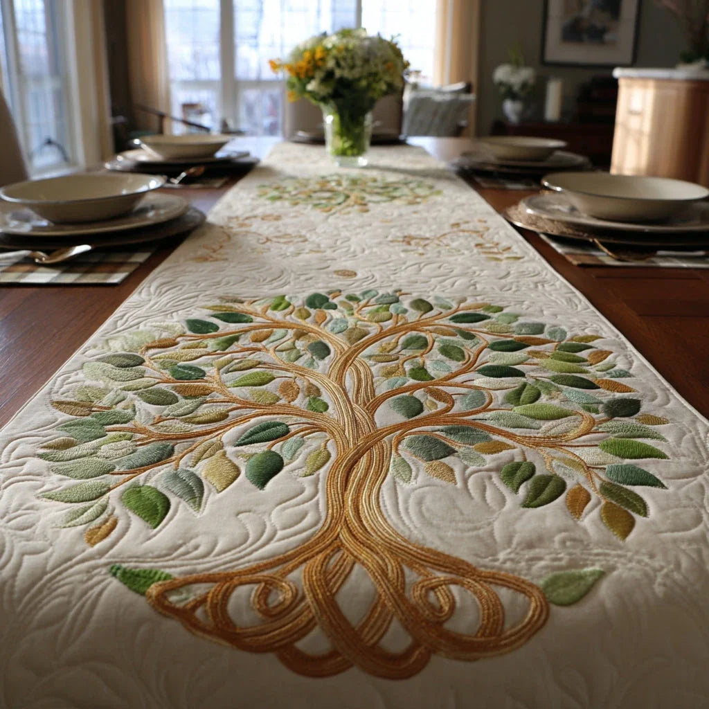 Life Balance Quilted Table Runner