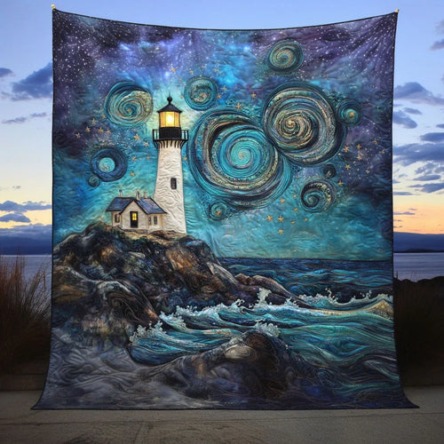 Lighthouse Starry Quilt Blanket