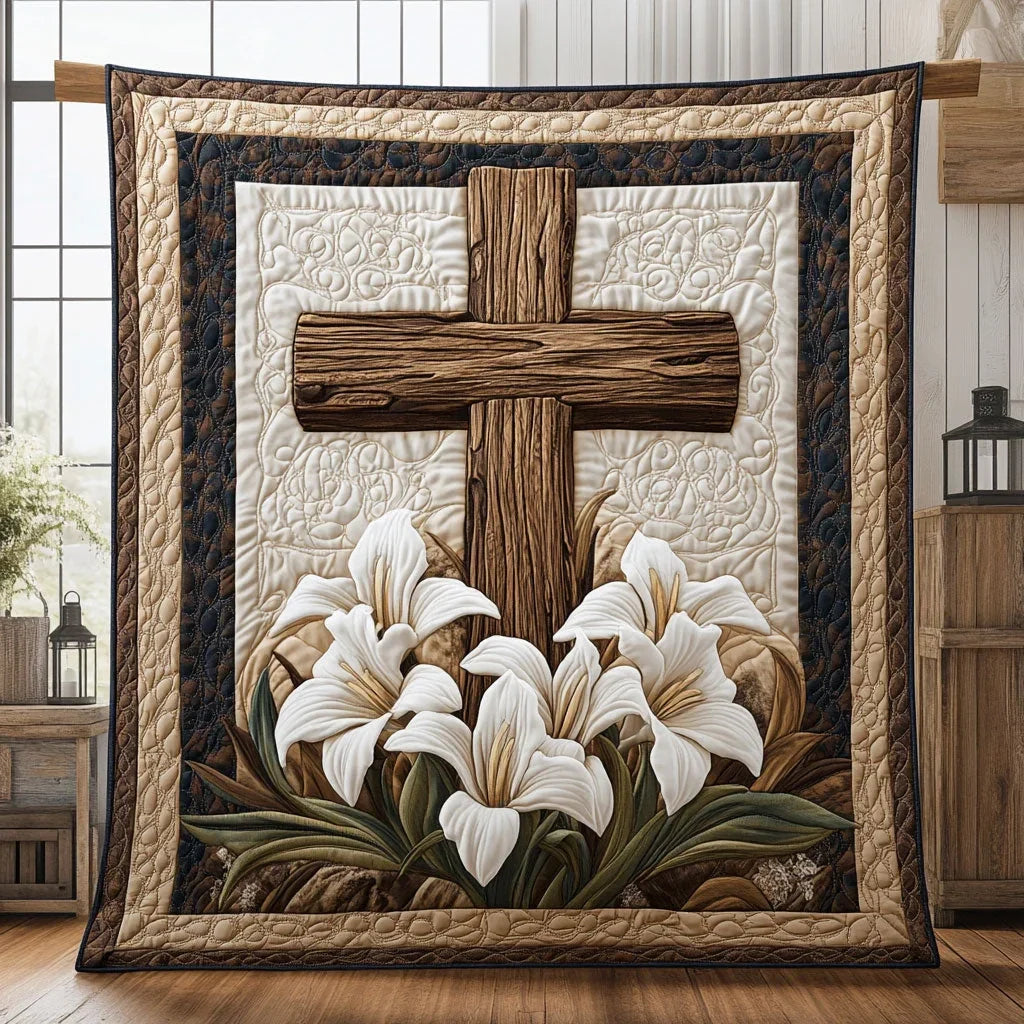 Lily Cross Quilt Blanket