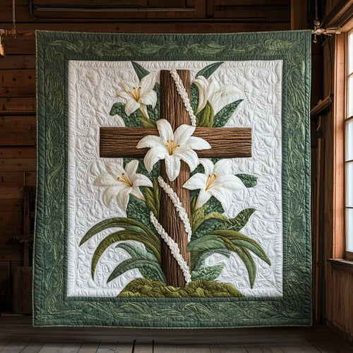 Lily Cross Grace Quilt Blanket