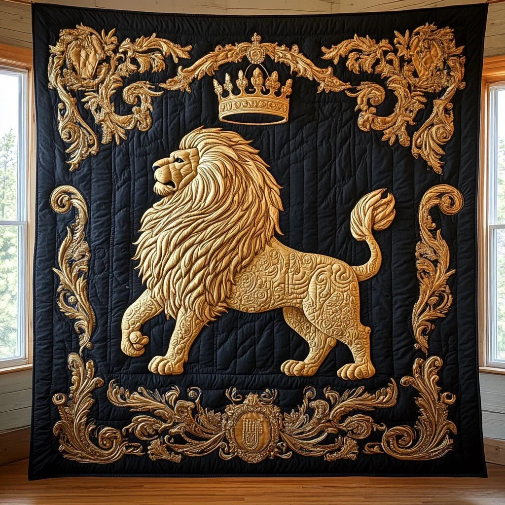 Lion Crown Quilt Blanket