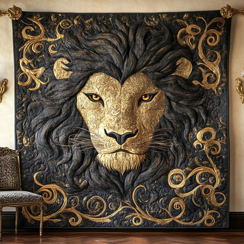 Lion Of Legacy Quilt Blanket