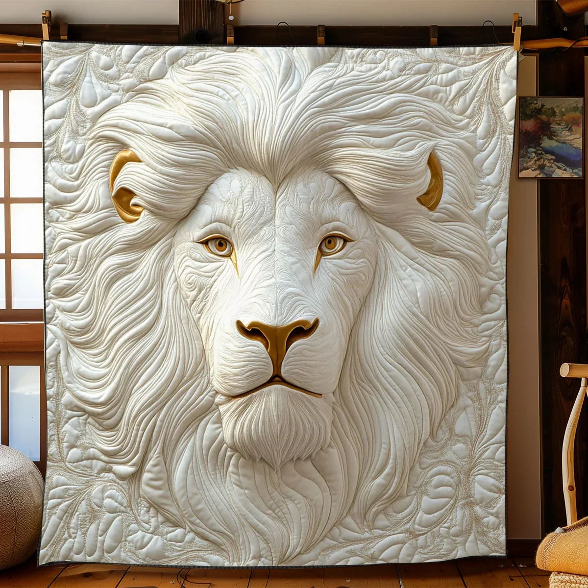 Lion Of Legacy Quilt Blanket