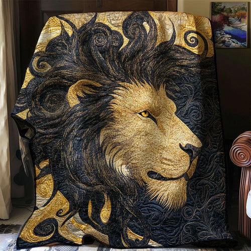Lion Of Legacy Quilt Blanket