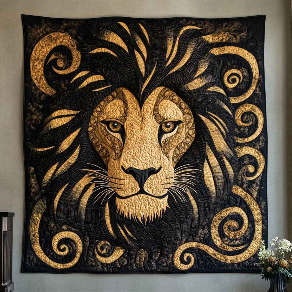 Lion Of Legacy Quilt Blanket