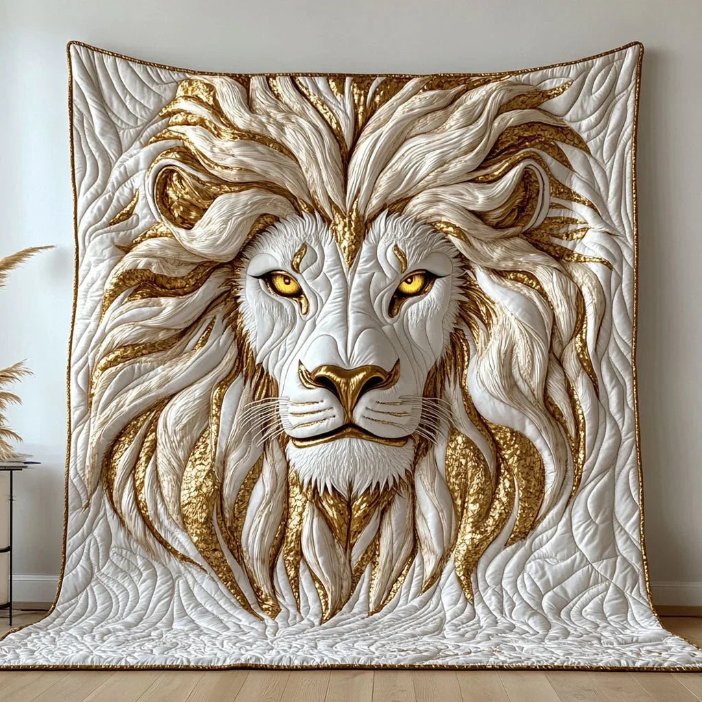 Lion Of Legacy Quilt Blanket