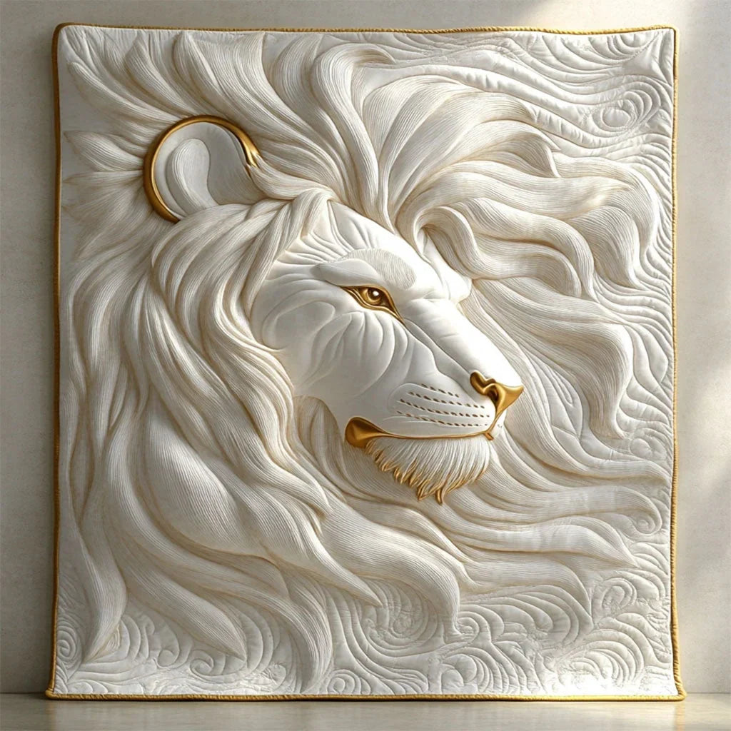 Lion Of Legacy Quilt Blanket