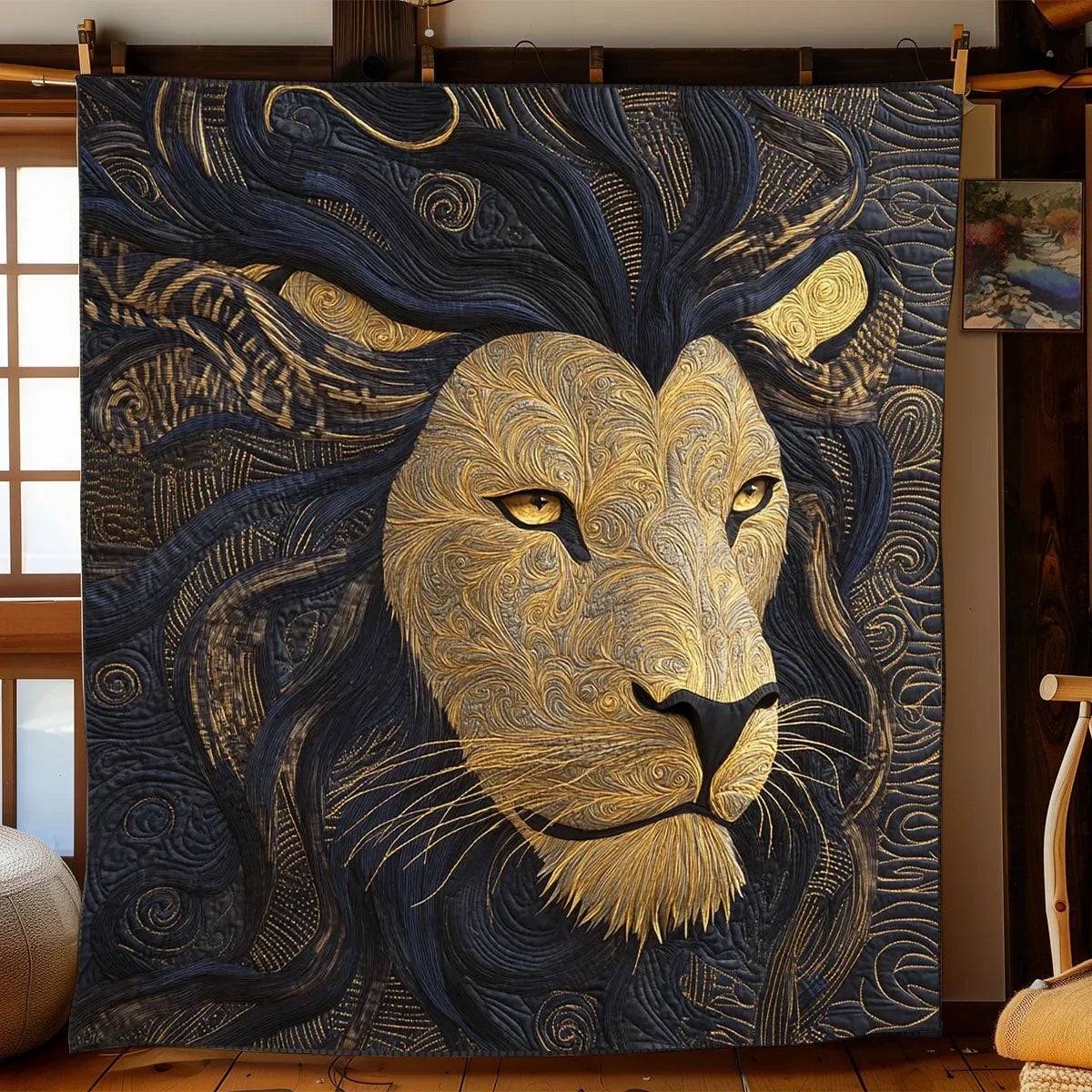 Lion Of Legacy Quilt Blanket