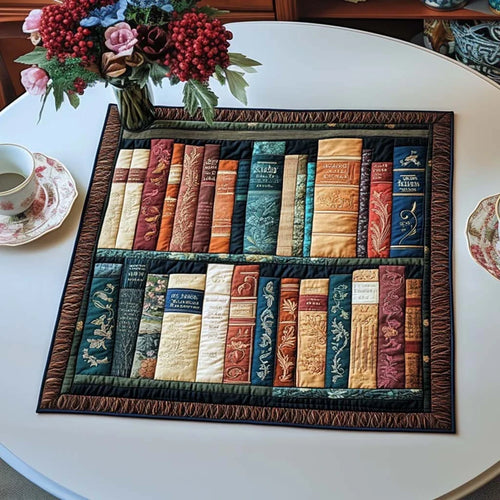 Literary Escape Quilted Table Topper