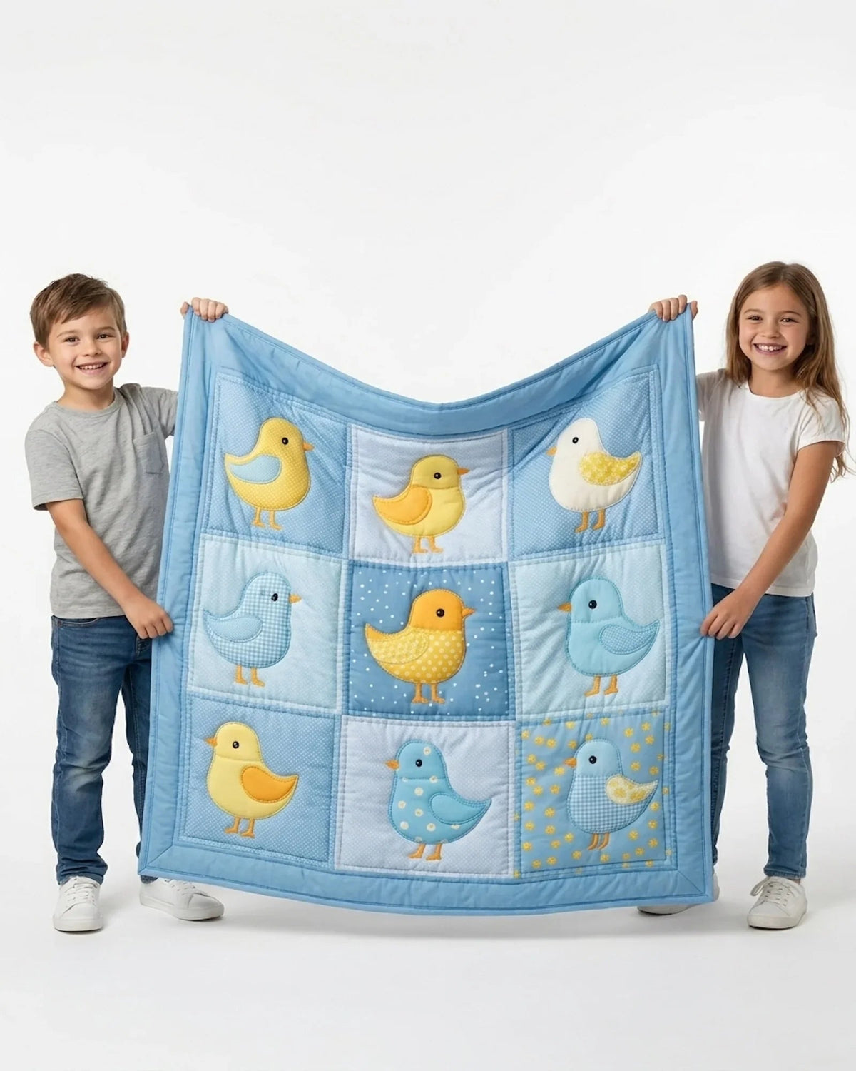Little Bird Quilt Blanket - Quilted Blanket by Wild and Way