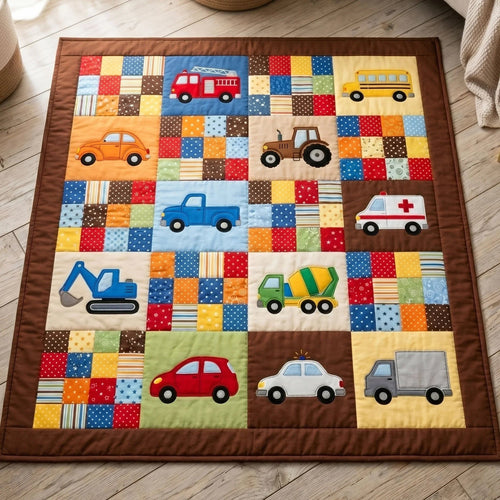 Little Builder Quilt Blanket - Quilted Blanket by Wild and Way