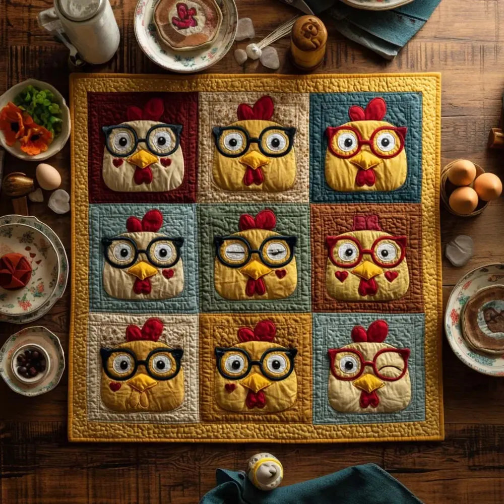 Little Coop Star Quilted Table Topper