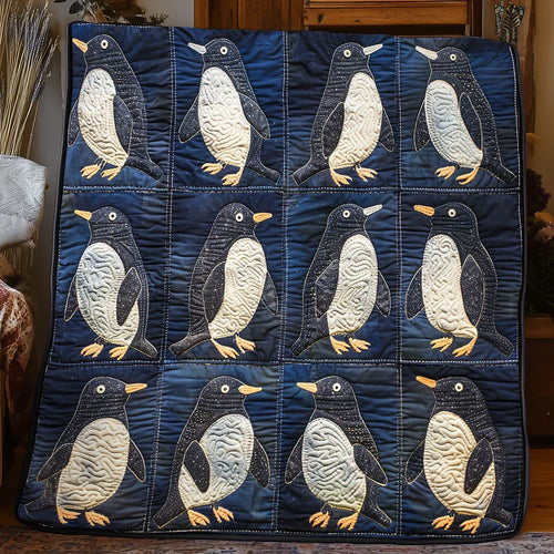 Little Penguin Quilt Blanket