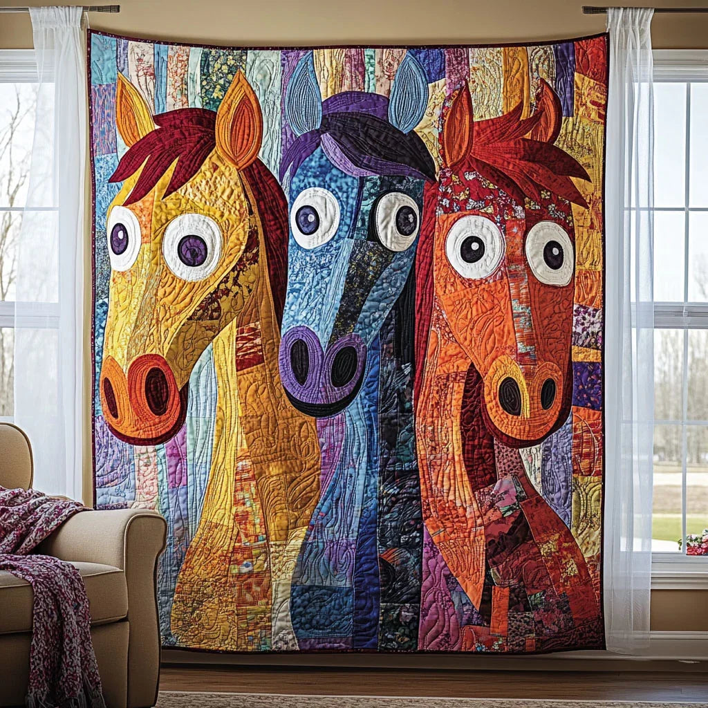 Little Pony Quilt Blanket - Quilted Blanket by Wild and Way