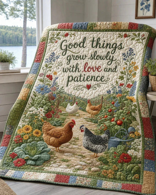 Little Sprout Quilt Blanket - Quilted Blanket by Wild and Way