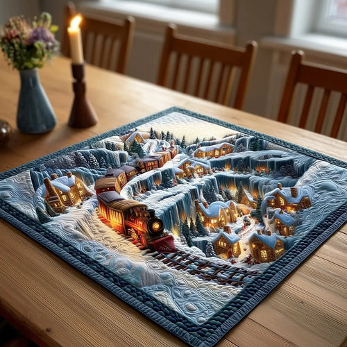 Little Town Holiday Quilted Table Topper