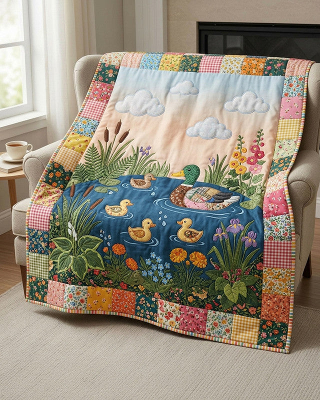 Little Waddles Quilt Blanket - Quilted Blanket by Wild and Way