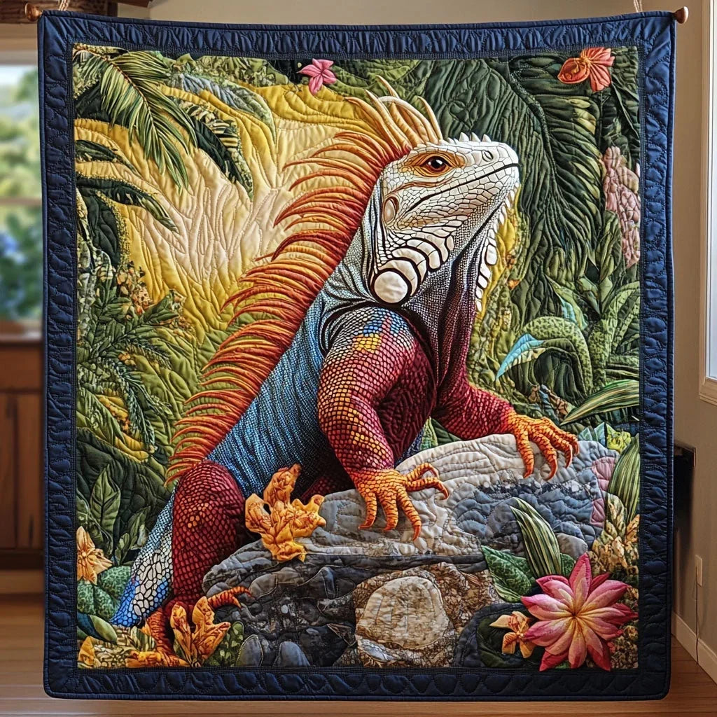 Lizard Reverie Quilt Blanket