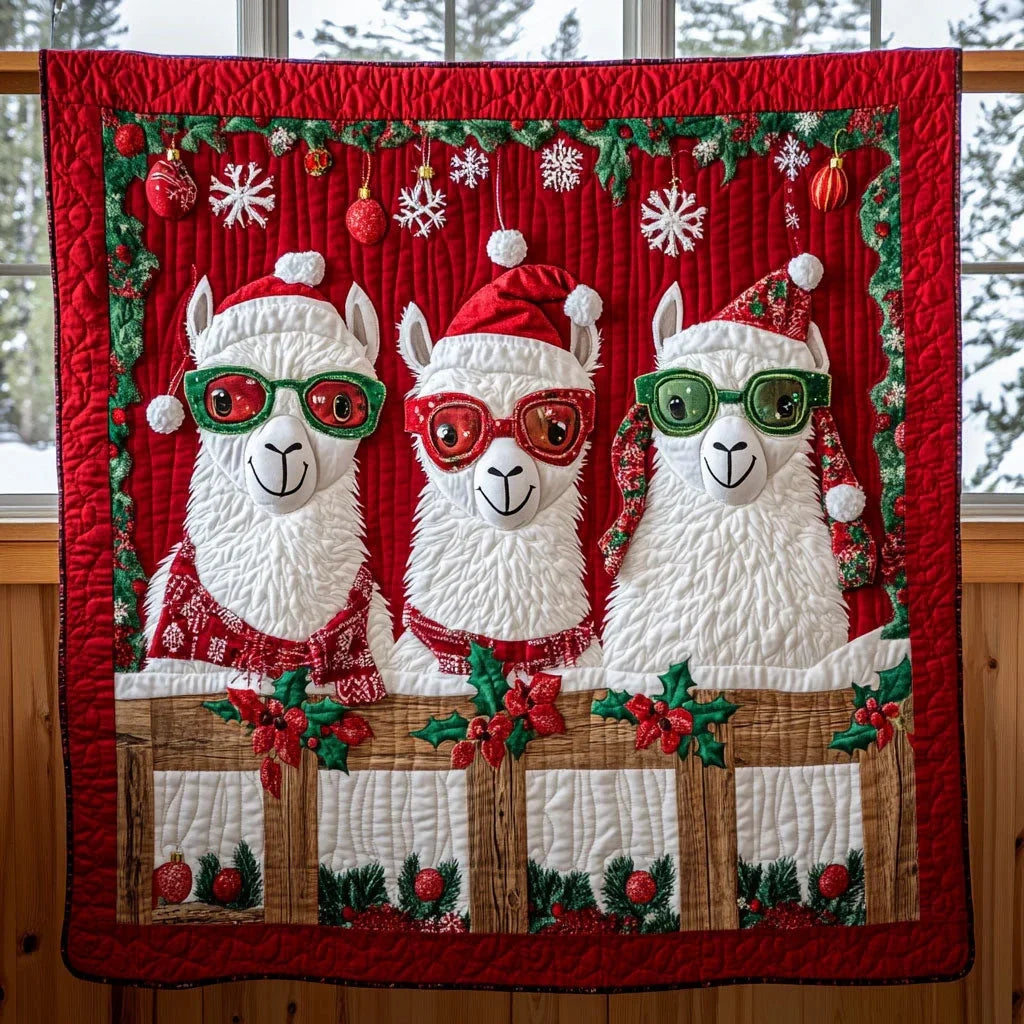Llama Dream Quilt Blanket