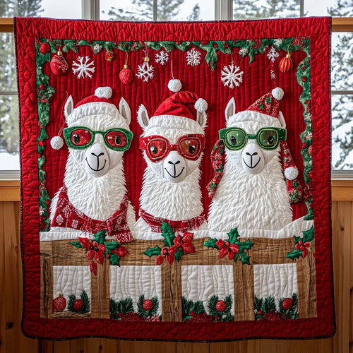 Llama Dream Quilt Blanket