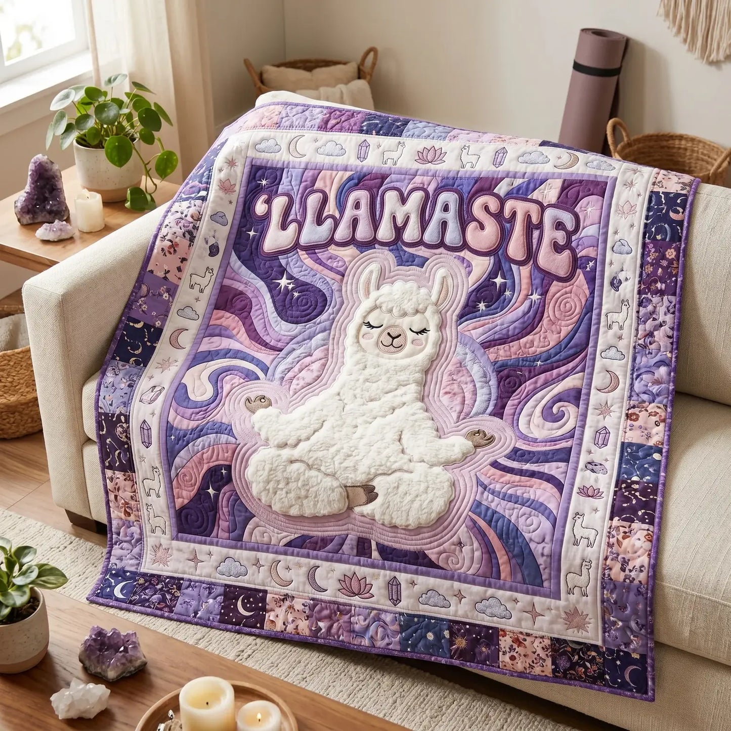 Llamaste Quilt Blanket