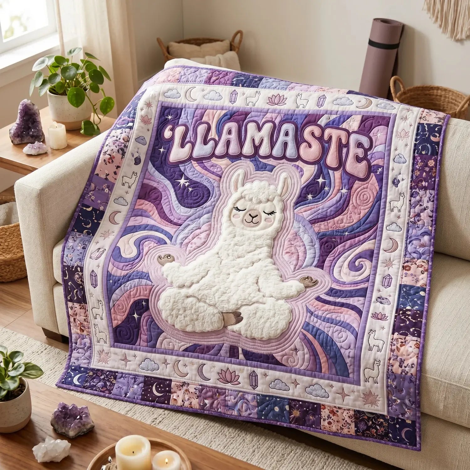 Llamaste Quilt Blanket