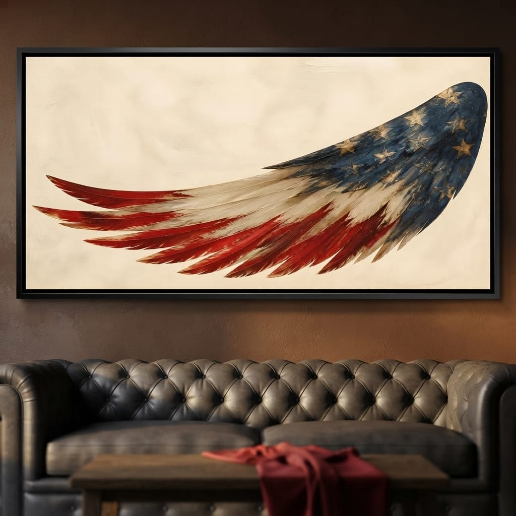 Lone Flight Of The Republic Canvas Wall Art