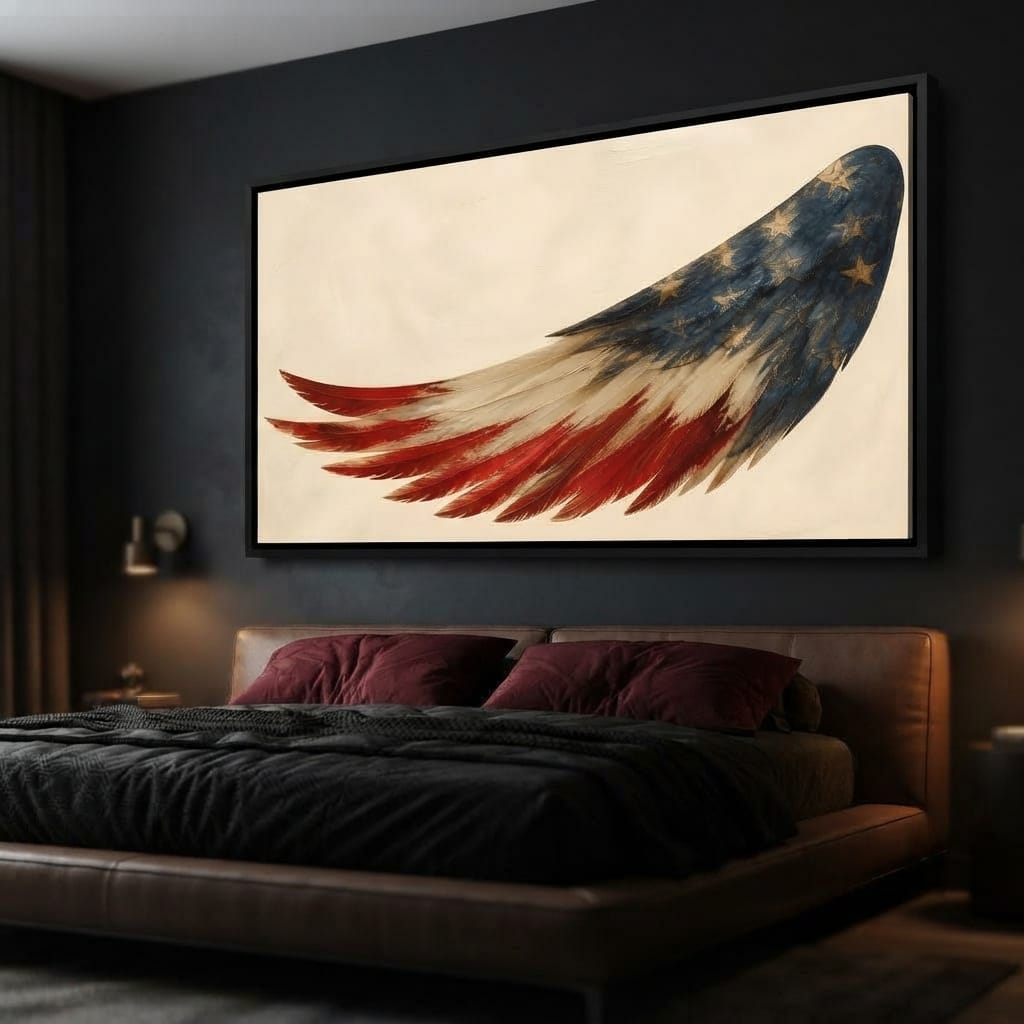 Lone Flight Of The Republic Canvas Wall Art