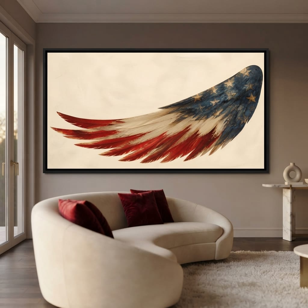 Lone Flight Of The Republic Canvas Wall Art