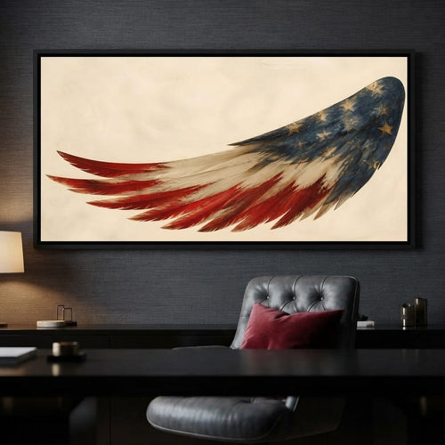 Lone Flight Of The Republic Canvas Wall Art