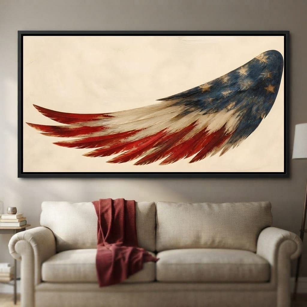 Lone Flight Of The Republic Canvas Wall Art