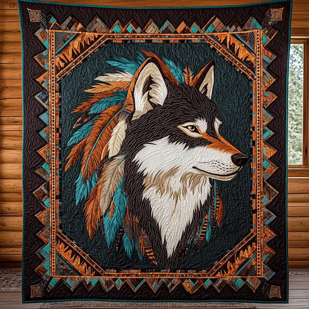 Lone Guardian Quilt Blanket