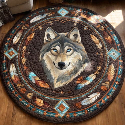 Lone Guardian Quilted Round Mat