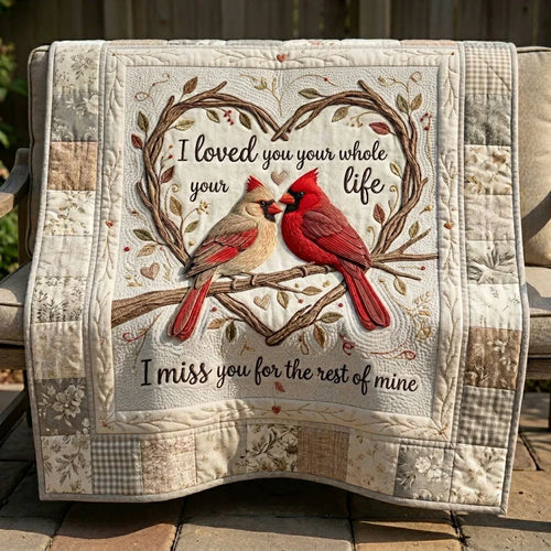 Love Never Ends Memorial Quilt Blanket