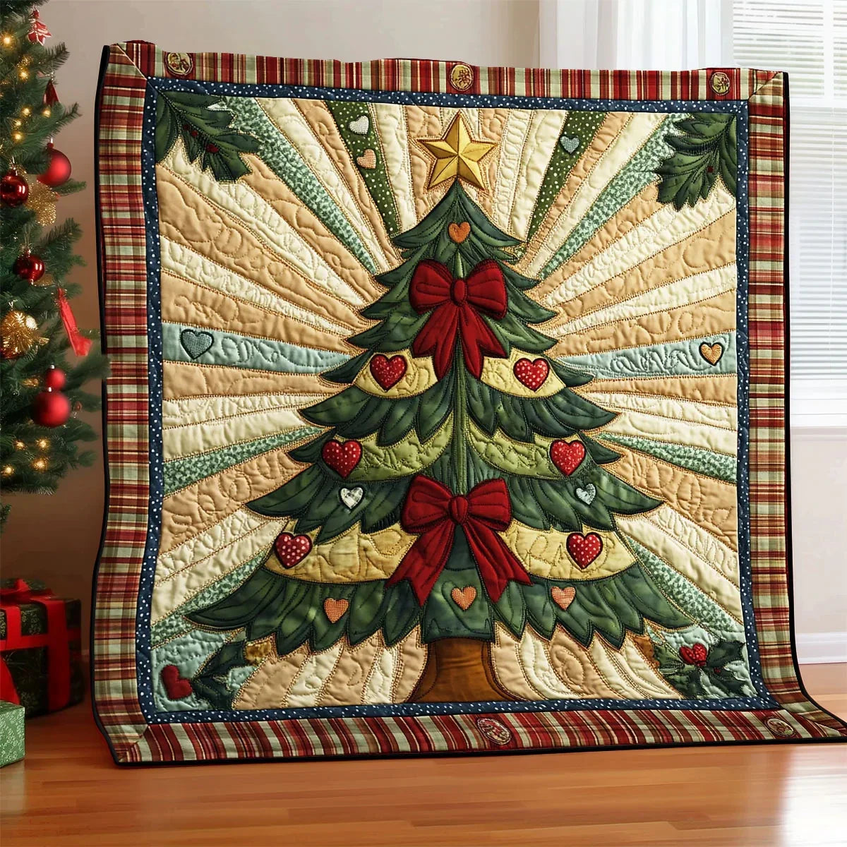Lovely Christmas Quilt Blanket
