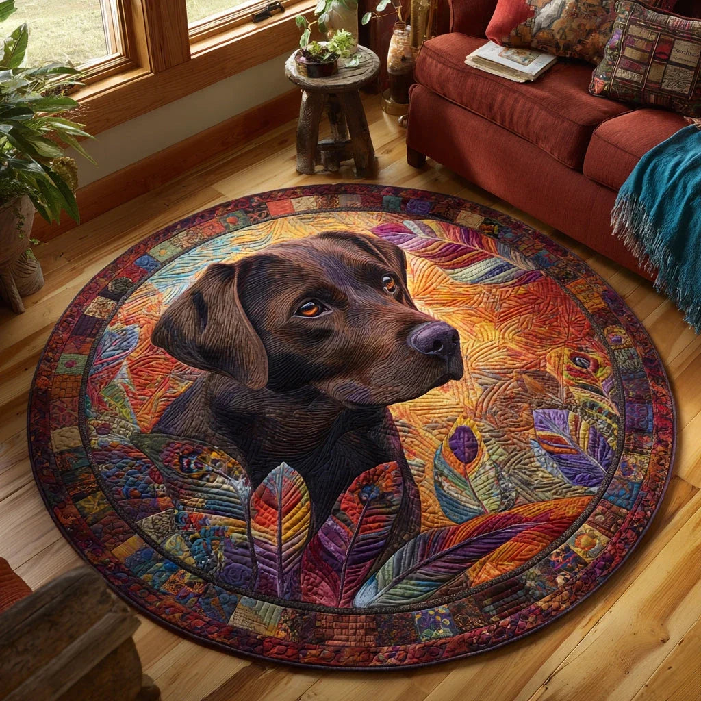 Loyal Heart Quilted Round Mat