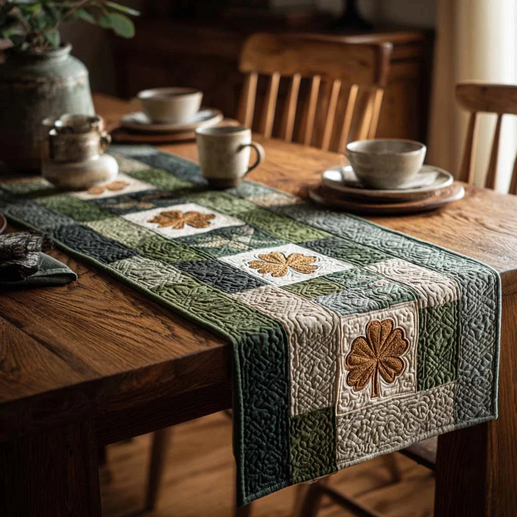 Lucky Field Quilted Table Runner