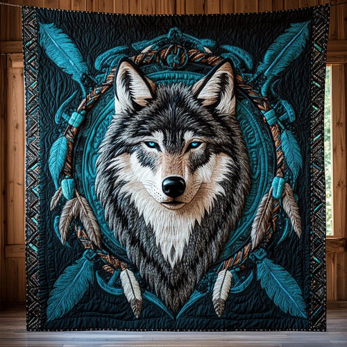 Lunar Guardian Quilt Blanket