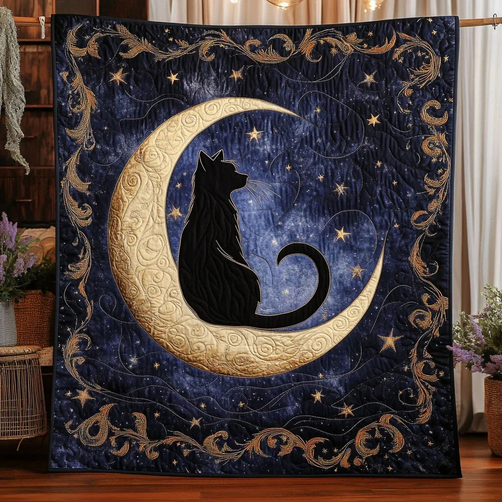 Lunar Paws Quilt Blanket