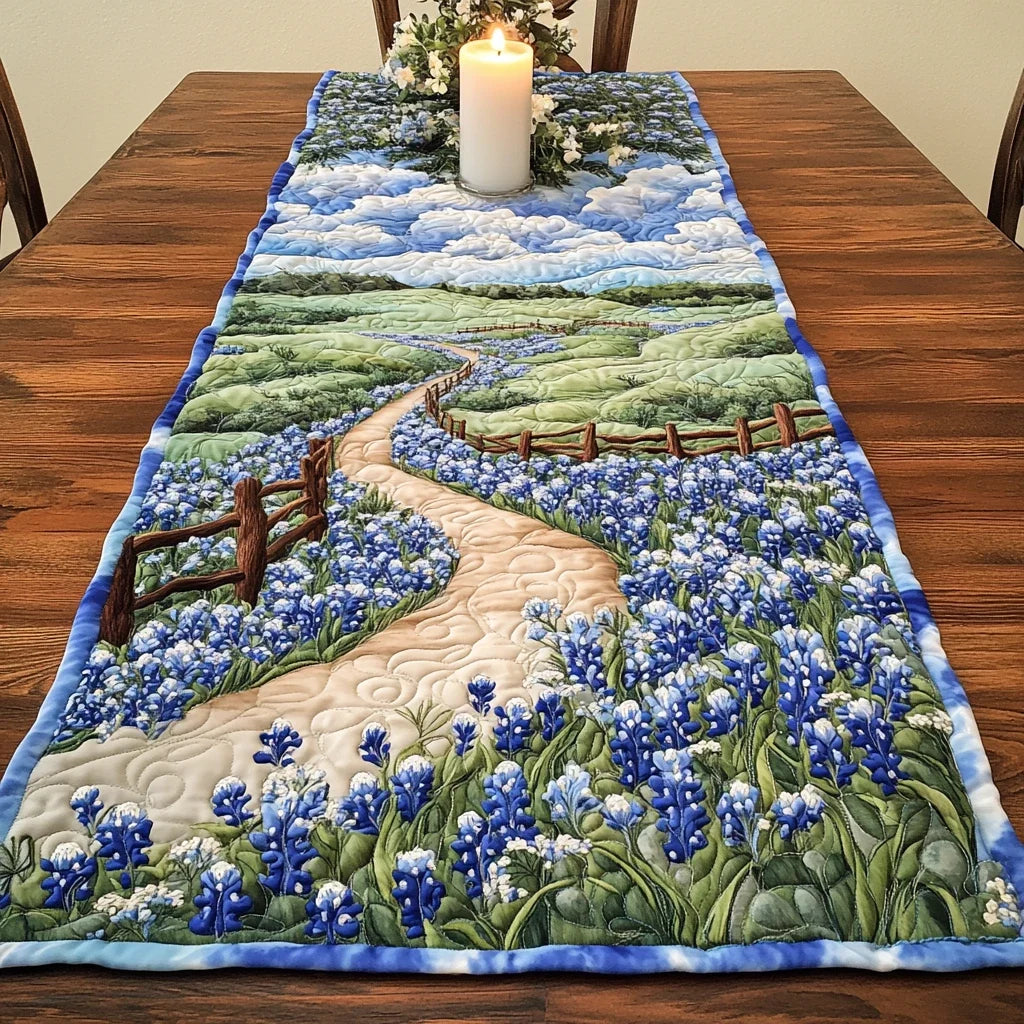 Lush Colors Quilted Table Runner