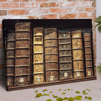 Decor Elements Books Spine Canvas Wall Art