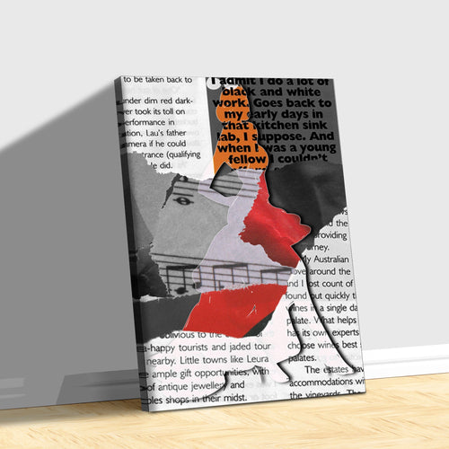 Decor Elements Magazine Fashion Mosaic Canvas Wall Art II