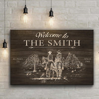 Cowboy Welcome Sign