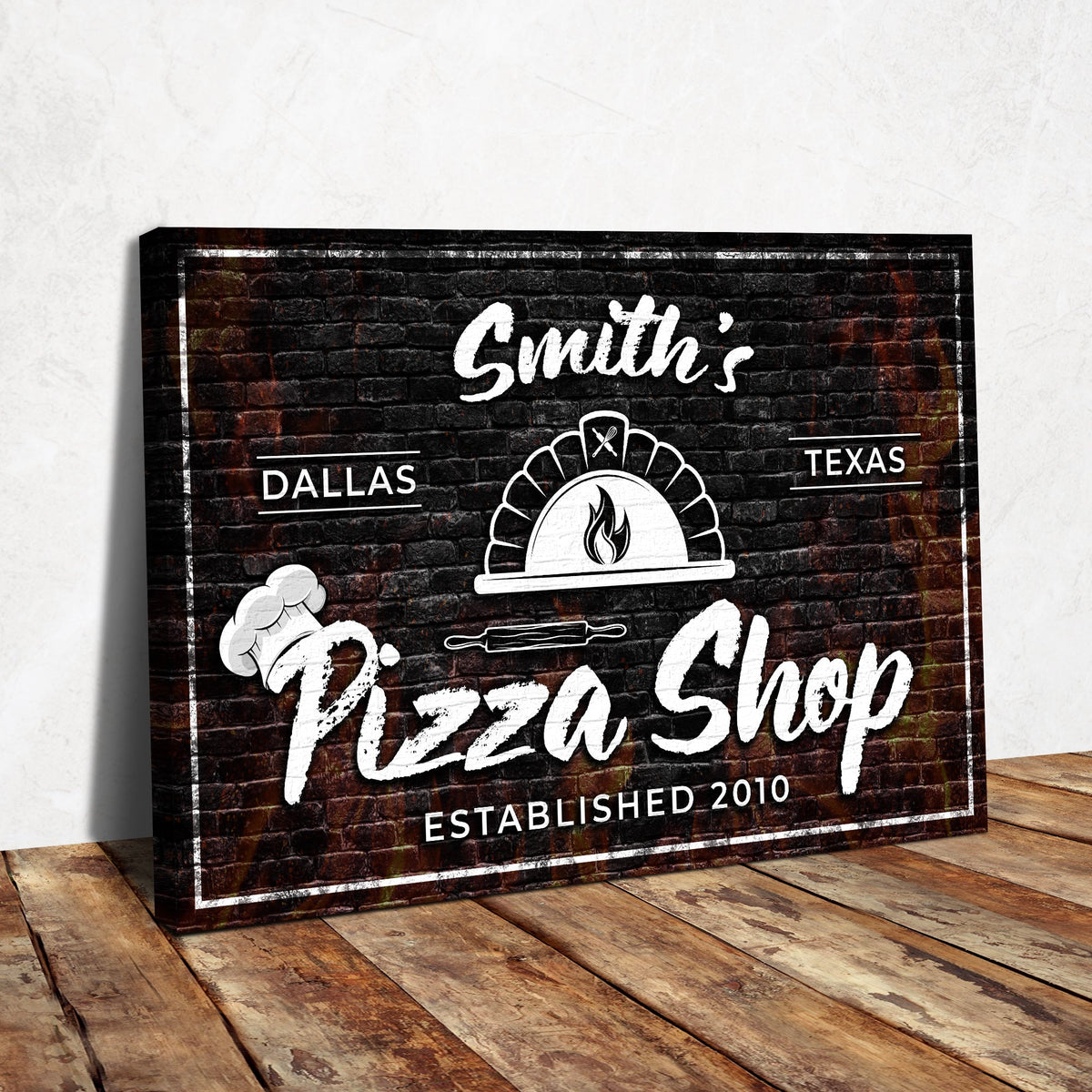 Pizza Sign V - canvas